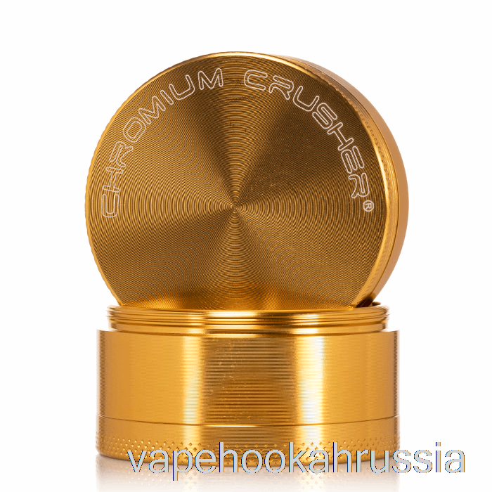 Vape россия хромовая дробилка 2,2 дюйма, 4-секционная кофемолка, золото